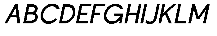 Nacht Grotesk Medium Semi Condensed Slanted Font UPPERCASE