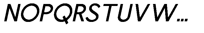 Nacht Grotesk Medium Semi Condensed Slanted Font UPPERCASE