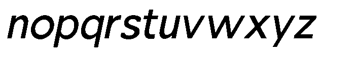 Nacht Grotesk Medium Semi Condensed Slanted Font LOWERCASE