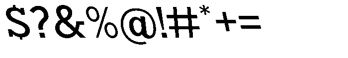 Nacht Grotesk Medium Semi Expanded Reverse Font OTHER CHARS