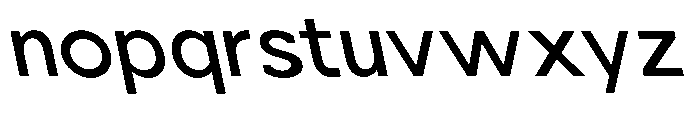 Nacht Grotesk Medium Semi Expanded Reverse Font LOWERCASE