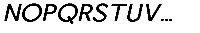 Nacht Grotesk Medium Semi Expanded Slanted Font UPPERCASE