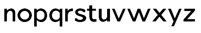 Nacht Grotesk Medium Semi Expanded Font LOWERCASE