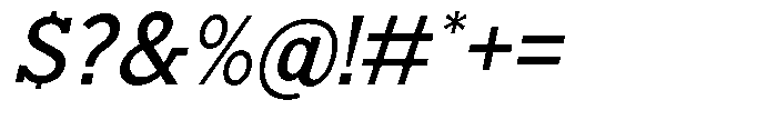 Nacht Grotesk Medium Slanted Font OTHER CHARS