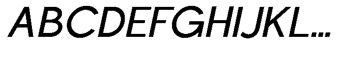 Nacht Grotesk Medium Slanted Font UPPERCASE