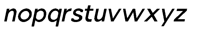 Nacht Grotesk Medium Slanted Font LOWERCASE