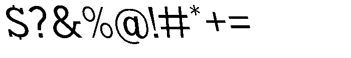 Nacht Grotesk Reverse Font OTHER CHARS