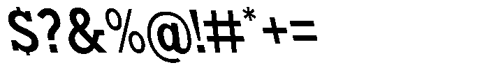 Nacht Grotesk Semi Bold Condensed Reverse Font OTHER CHARS