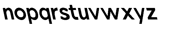 Nacht Grotesk Semi Bold Condensed Reverse Font LOWERCASE