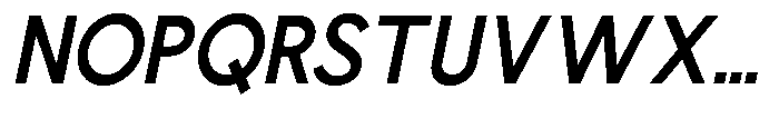 Nacht Grotesk Semi Bold Condensed Slanted Font UPPERCASE