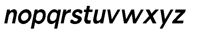 Nacht Grotesk Semi Bold Condensed Slanted Font LOWERCASE