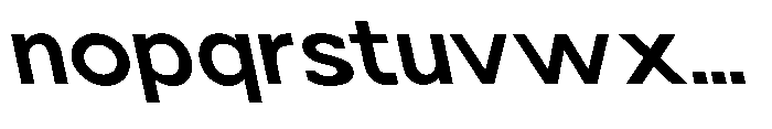 Nacht Grotesk Semi Bold Expanded Reverse Font LOWERCASE