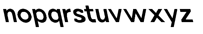 Nacht Grotesk Semi Bold Reverse Font LOWERCASE