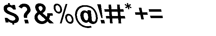 Nacht Grotesk Semi Bold Semi Expanded Reverse Font OTHER CHARS