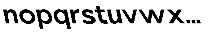 Nacht Grotesk Semi Bold Semi Expanded Reverse Font LOWERCASE