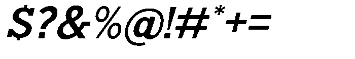 Nacht Grotesk Semi Bold Semi Expanded Slanted Font OTHER CHARS
