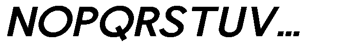 Nacht Grotesk Semi Bold Semi Expanded Slanted Font UPPERCASE