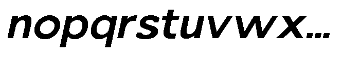Nacht Grotesk Semi Bold Semi Expanded Slanted Font LOWERCASE