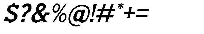 Nacht Grotesk Semi Bold Slanted Font OTHER CHARS