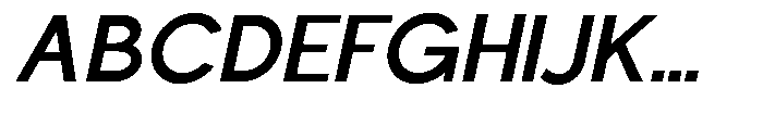 Nacht Grotesk Semi Bold Slanted Font UPPERCASE
