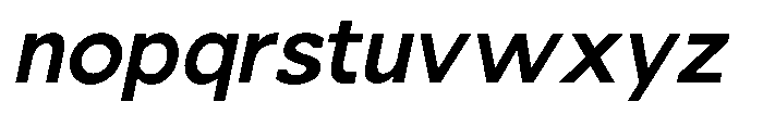 Nacht Grotesk Semi Bold Slanted Font LOWERCASE
