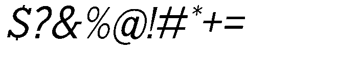 Nacht Grotesk Semi Condensed Slanted Font OTHER CHARS