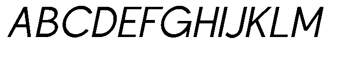 Nacht Grotesk Semi Condensed Slanted Font UPPERCASE