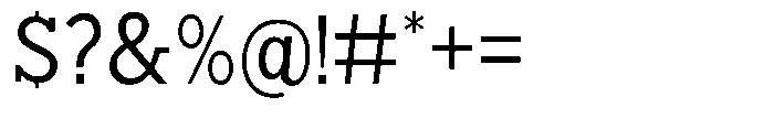 Nacht Grotesk Semi Condensed Font OTHER CHARS