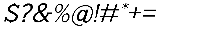 Nacht Grotesk Semi Expanded Slanted Font OTHER CHARS