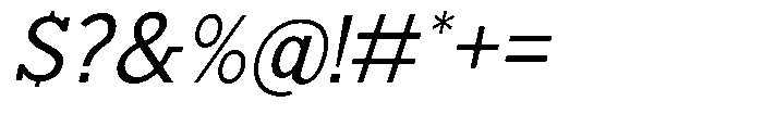 Nacht Grotesk Slanted Font OTHER CHARS
