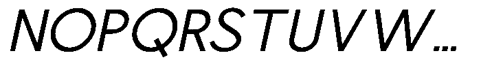 Nacht Grotesk Slanted Font UPPERCASE
