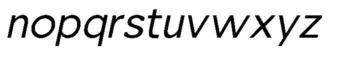 Nacht Grotesk Slanted Font LOWERCASE