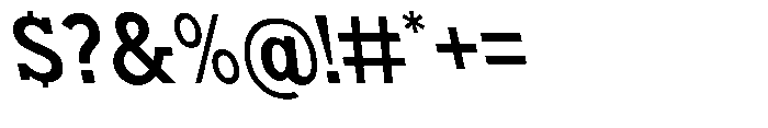 Nacht Grotesk SmBd SmCn Reverse Font OTHER CHARS