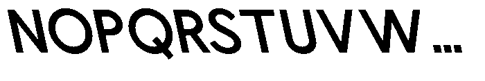 Nacht Grotesk SmBd SmCn Reverse Font UPPERCASE