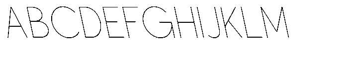 Nacht Grotesk Thin Condensed Reverse Font UPPERCASE