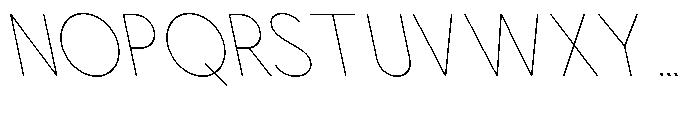 Nacht Grotesk Thin Condensed Reverse Font UPPERCASE
