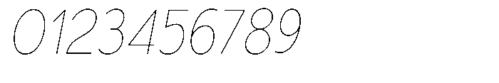 Nacht Grotesk Thin Condensed Slanted Font OTHER CHARS