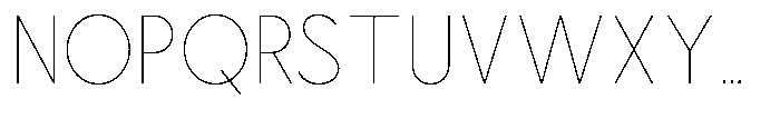 Nacht Grotesk Thin Condensed Font UPPERCASE