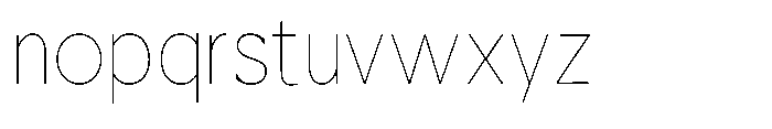 Nacht Grotesk Thin Condensed Font LOWERCASE