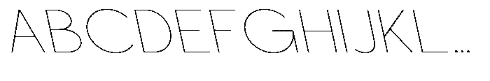 Nacht Grotesk Thin Expanded Reverse Font UPPERCASE
