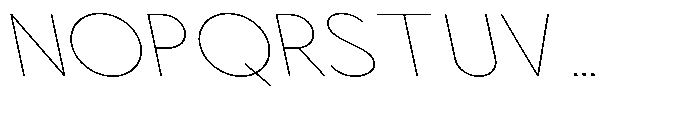 Nacht Grotesk Thin Expanded Reverse Font UPPERCASE