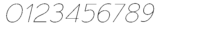 Nacht Grotesk Thin Expanded Slanted Font OTHER CHARS