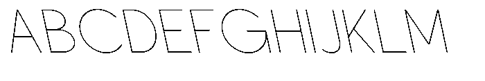 Nacht Grotesk Thin Reverse Font UPPERCASE