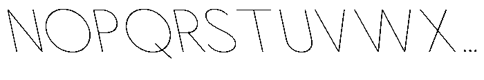 Nacht Grotesk Thin Reverse Font UPPERCASE
