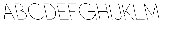 Nacht Grotesk Thin Semi Condensed Reverse Font UPPERCASE