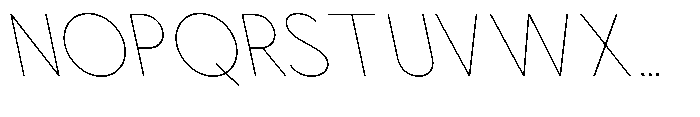 Nacht Grotesk Thin Semi Condensed Reverse Font UPPERCASE