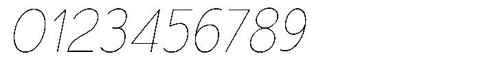 Nacht Grotesk Thin Semi Condensed Slanted Font OTHER CHARS