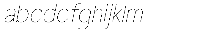 Nacht Grotesk Thin Semi Condensed Slanted FONT