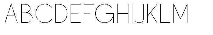 Nacht Grotesk Thin Semi Condensed Font UPPERCASE