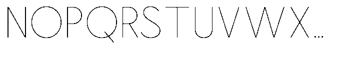 Nacht Grotesk Thin Semi Condensed Font UPPERCASE